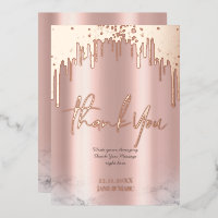 Merci Rosegold Parties scintillant Drives Foil Car