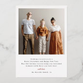 Carte De Vœux En Aluminium Merrier Together Arch Photo Noël (Verso)