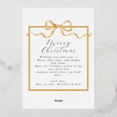 Carte De Vœux En Aluminium Merrier Together Red Photo Élégant Noël (Verso)