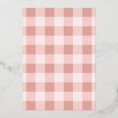 Carte De Vœux En Aluminium Merry & Bright Blush Rose Gold Script (Verso)