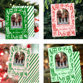 Carte De Vœux En Aluminium Mignonne Noël de Noël sur mesure OR photo