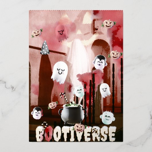 Carte De Vœux En Aluminium Mikitiez ambiance effrayante halloween multivers 3 (Recto)