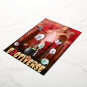 Carte De Vœux En Aluminium Mikitiez ambiance effrayante halloween multivers 3 (Rotation)