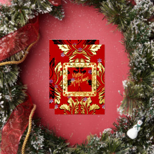 Carte De Vœux En Aluminium Mikitiez gothmas luxe pierres précieuses paillette