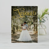 Carte De Vœux En Aluminium Minimal First Christmas Married Couples 2 Photos (Debout devant)