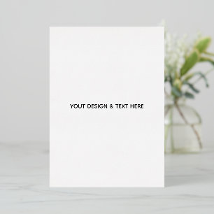 Carte De Vœux En Aluminium Minimaliste Blanc Élégant pour Toutes les Occasion