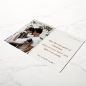 Carte De Vœux En Aluminium Minimum 1 Photo Black & White Christmas Spirit (Rotation)