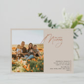 Carte De Vœux En Aluminium Minuscule, donc très joli Rose beige or (Debout devant)