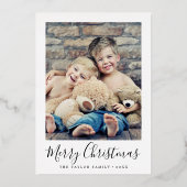 Carte De Vœux En Aluminium Minuscule quel an photo collage Noël (Verso)