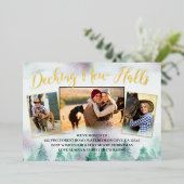 Carte De Vœux En Aluminium Misty Forest Deck New Halls Calligraphie 3 Photo (Debout devant)