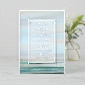 Carte De Vœux En Aluminium modèle photo d'invitation de mariage exp (Debout devant)