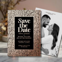 Modern Save the Date Photo Modèle modifiable