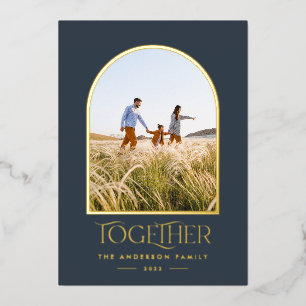 Carte De Vœux En Aluminium Moderne bleu moderne miniature photo ensemble foi