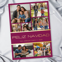 Moderne Collage Photo Feliz Navidad 7 Bourgogne