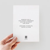 Carte De Vœux En Aluminium Moderne Photo De Noël Joyeux Or