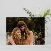 Carte De Vœux En Aluminium Moderne Whimsical Feliz Navidad (Debout devant)