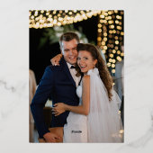 Carte De Vœux En Aluminium Monogramme floral orné Merci Mariage photo (Verso)