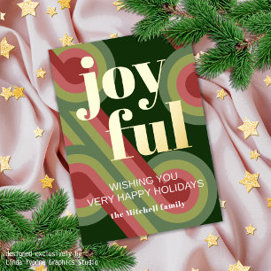 Carte De Vœux En Aluminium Motif d'art rétro Abstrait personnalisé Real Gold