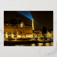 Musée d'Orsay à Paris la nuit