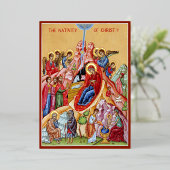 Carte De Vœux En Aluminium Nativité du Christ (Debout devant)