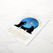 Carte De Vœux En Aluminium Nativité Écriture chrétienne Noël (Rotation)