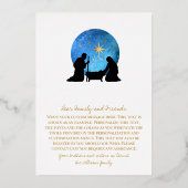 Carte De Vœux En Aluminium Nativité Écriture chrétienne Noël (Verso)