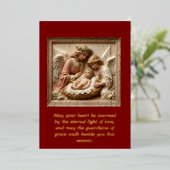 Carte De Vœux En Aluminium Nativity Angels of Light Foil Holiday Card (Debout devant)