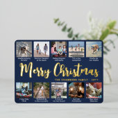 Carte De Vœux En Aluminium N'Importe Quel Texte 11 Photo Collage Simple Marin (Debout devant)