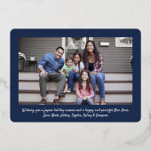 Carte De Vœux En Aluminium N'Importe Quel Texte 11 Photo Collage Simple Marin (Verso)