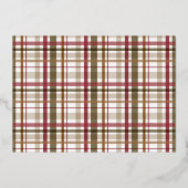 Carte De Vœux En Aluminium Noël à l'ancienne (Verso)