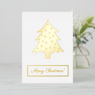 Carte De Vœux En Aluminium Noël Arbre Noël Fête avec tes mots