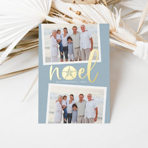 Carte De Vœux En Aluminium Noel côtier 2 Noël photo