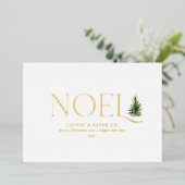 Carte De Vœux En Aluminium Noel d'affaires moderne Noël (Debout devant)