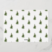 Carte De Vœux En Aluminium Noel d'affaires moderne Noël (Verso)