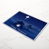 Carte De Vœux En Aluminium Noël de la Nativité (Rotation)