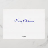 Carte De Vœux En Aluminium Noël de la Nativité (Verso)