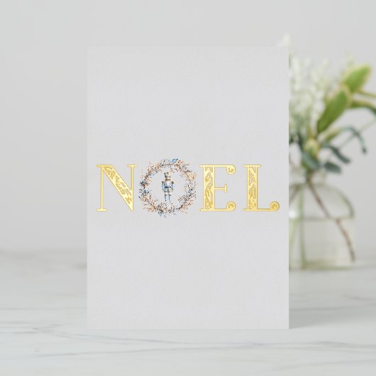 Carte De Vœux En Aluminium Noel Elegant Noël Noisette Ballet Photo (Debout devant)