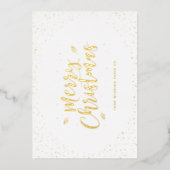 Carte De Vœux En Aluminium Noël Gold Business (Recto)