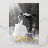 Carte De Vœux En Aluminium Noël moderne (Recto)