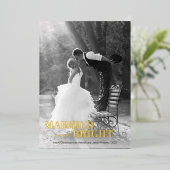 Carte De Vœux En Aluminium Noël moderne (Debout devant)