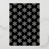 Carte De Vœux En Aluminium Noël moderne (Verso)