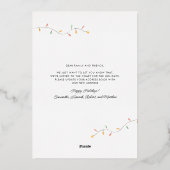 Carte De Vœux En Aluminium Noël Palm Tree Family Moving Faire-part (Verso)