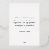 Carte De Vœux En Aluminium Noël Red Feliz Navidad (Verso)