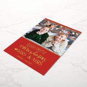 Carte De Vœux En Aluminium Notre premier Noël en tant que mrs & mrs lgbt (Rotation)