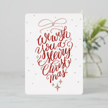 Nous vous souhaitons un joyeux Noël Calligraphie d
