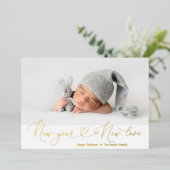 Carte De Vœux En Aluminium Nouvel An Love Foil (Debout devant)