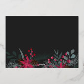 Carte De Vœux En Aluminium Nouvel An moderne quel année script 3 photos (Verso)