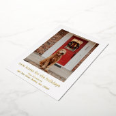 Carte De Vœux En Aluminium Nouvelle maison pour les fêtes Noël moderne (Rotation)