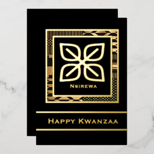 Carte De Vœux En Aluminium Nsirewa Happy Kwanzaa (Plan)