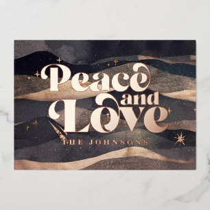 Carte De Vœux En Aluminium Nuit étoilée Ciel d'hiver Moderne Élégant Chic